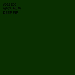 #092E00 - Deep Fir Color Image