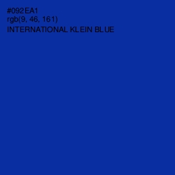 #092EA1 - International Klein Blue Color Image