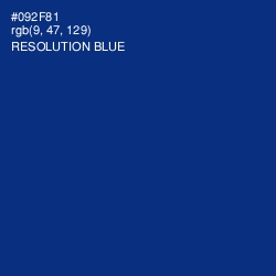 #092F81 - Resolution Blue Color Image