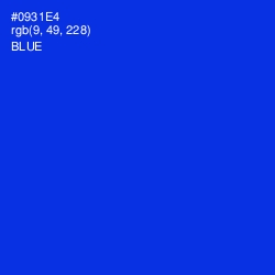 #0931E4 - Blue Color Image