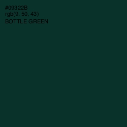 #09322B - Bottle Green Color Image