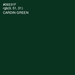 #09331F - Cardin Green Color Image