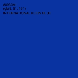 #0933A1 - International Klein Blue Color Image