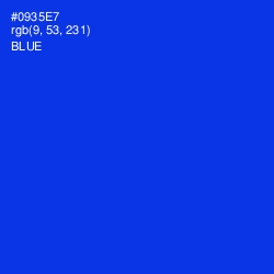 #0935E7 - Blue Color Image