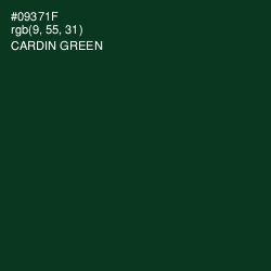 #09371F - Cardin Green Color Image