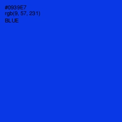 #0939E7 - Blue Color Image