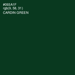 #093A1F - Cardin Green Color Image