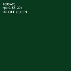 #093A20 - Bottle Green Color Image