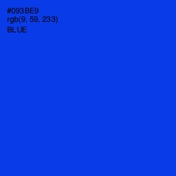 #093BE9 - Blue Color Image