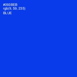 #093BEB - Blue Color Image