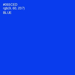 #093CED - Blue Color Image