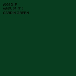 #093D1F - Cardin Green Color Image