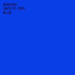 #093DE5 - Blue Color Image