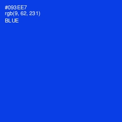 #093EE7 - Blue Color Image