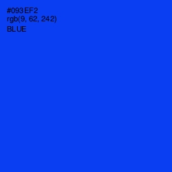 #093EF2 - Blue Color Image
