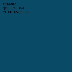 #094A67 - Chathams Blue Color Image