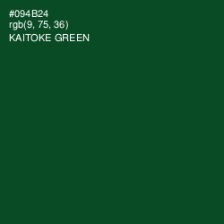 #094B24 - Kaitoke Green Color Image