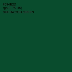 #094B2D - Sherwood Green Color Image