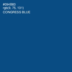 #094B83 - Congress Blue Color Image