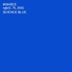 #094BCE - Science Blue Color Image