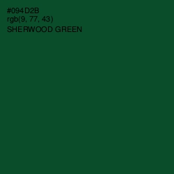 #094D2B - Sherwood Green Color Image