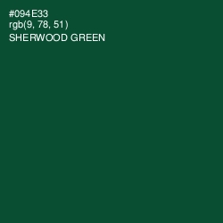 #094E33 - Sherwood Green Color Image