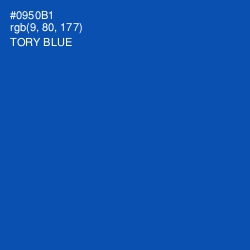 #0950B1 - Tory Blue Color Image