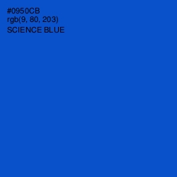 #0950CB - Science Blue Color Image