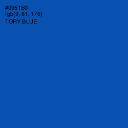 #0951B0 - Tory Blue Color Image