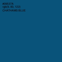 #09537A - Chathams Blue Color Image
