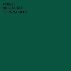 #09543F - Te Papa Green Color Image