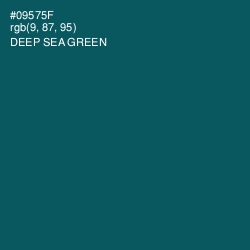 #09575F - Deep Sea Green Color Image