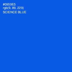 #0959E5 - Science Blue Color Image