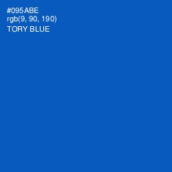 #095ABE - Tory Blue Color Image