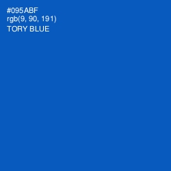 #095ABF - Tory Blue Color Image