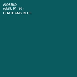 #095B60 - Chathams Blue Color Image