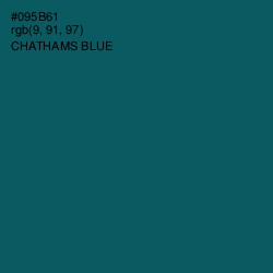 #095B61 - Chathams Blue Color Image