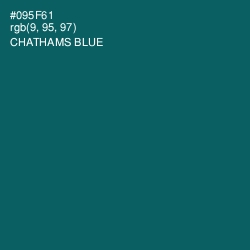 #095F61 - Chathams Blue Color Image