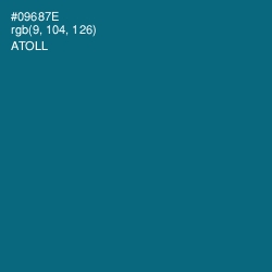 #09687E - Atoll Color Image