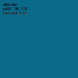 #096A8A - Bahama Blue Color Image