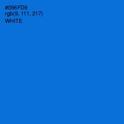 #096FD9 - Science Blue Color Image