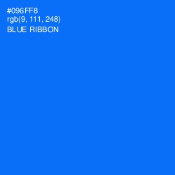 #096FF8 - Blue Ribbon Color Image