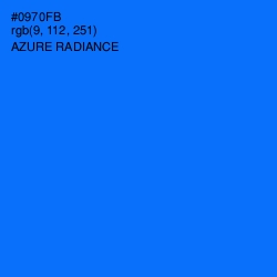 #0970FB - Azure Radiance Color Image