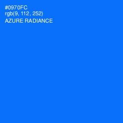 #0970FC - Azure Radiance Color Image