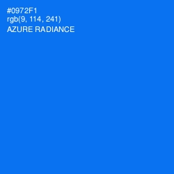 #0972F1 - Azure Radiance Color Image