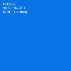 #0974E7 - Azure Radiance Color Image