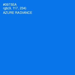 #0975EA - Azure Radiance Color Image