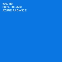 #0976E1 - Azure Radiance Color Image