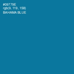 #09779E - Bahama Blue Color Image
