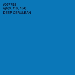 #0977B8 - Deep Cerulean Color Image